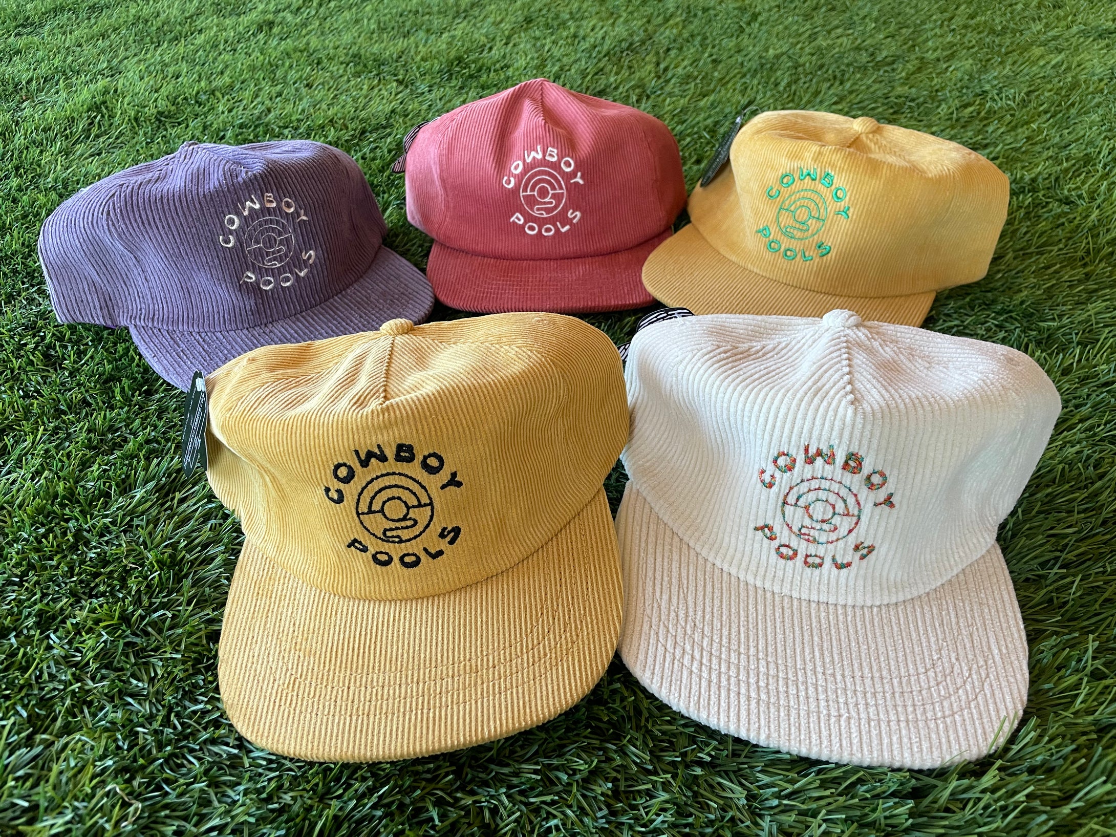 Corduroy Cap with Embroidered Logo